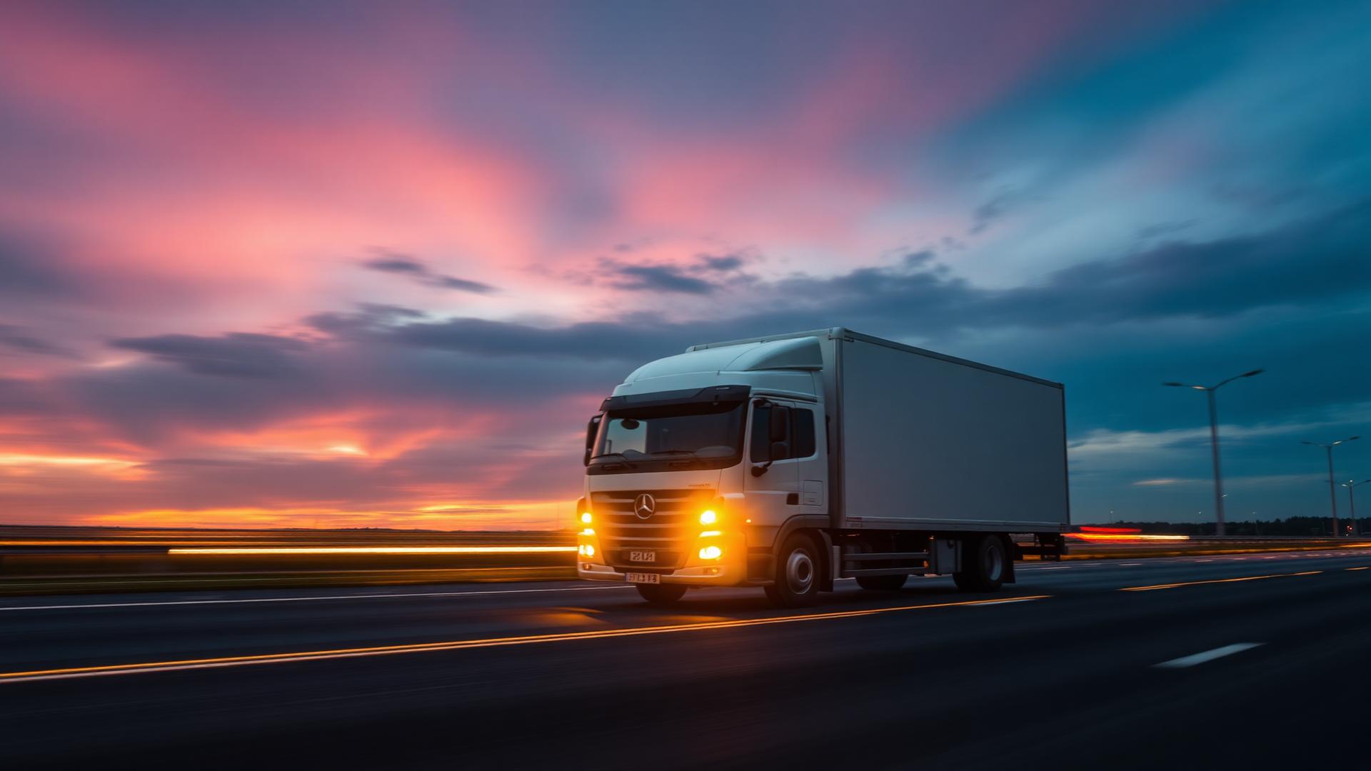 ATC Precision Transport delivery vehicle on the road in Orlando